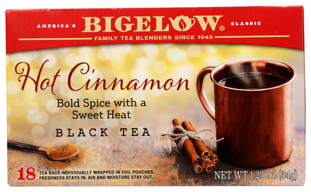 BIGELOW: Hot Cinnamon Black Tea 18 Teabags, 1.23 oz