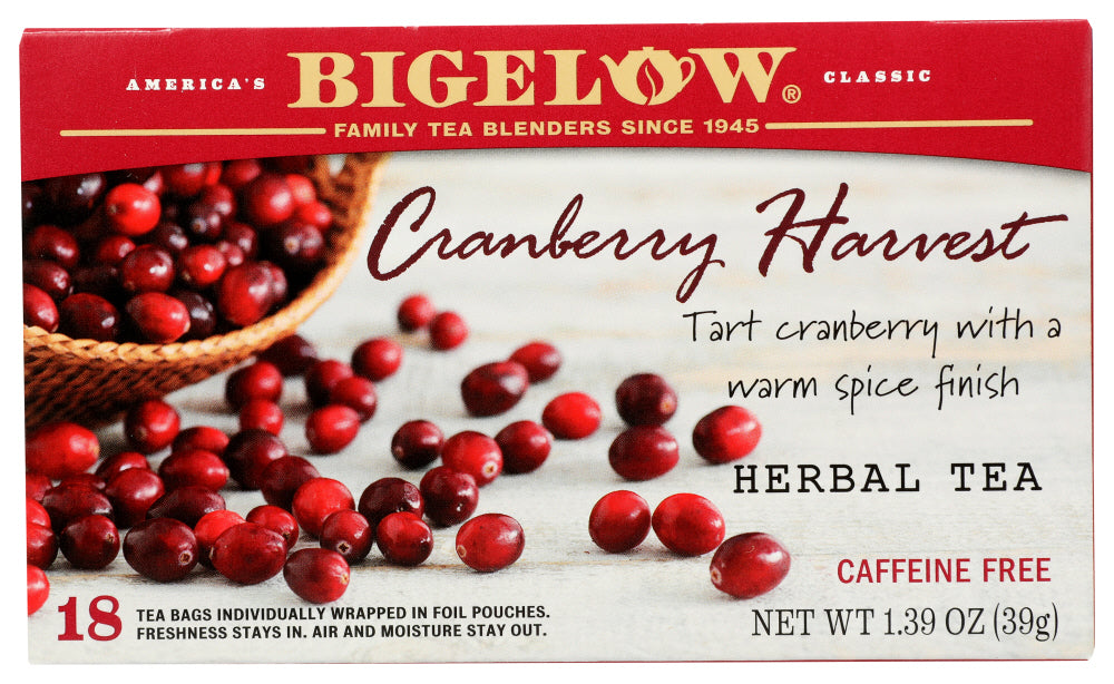 BIGELOW: Cranberry Harvest Herbal Tea, 1.39 oz