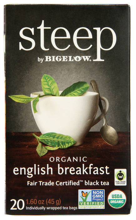 BIGELOW: Steep Organic English Breakfast Tea, 1.60 oz