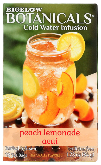 BIGELOW: Peach Lemonade Acai 18 Teabags, 1.23 oz