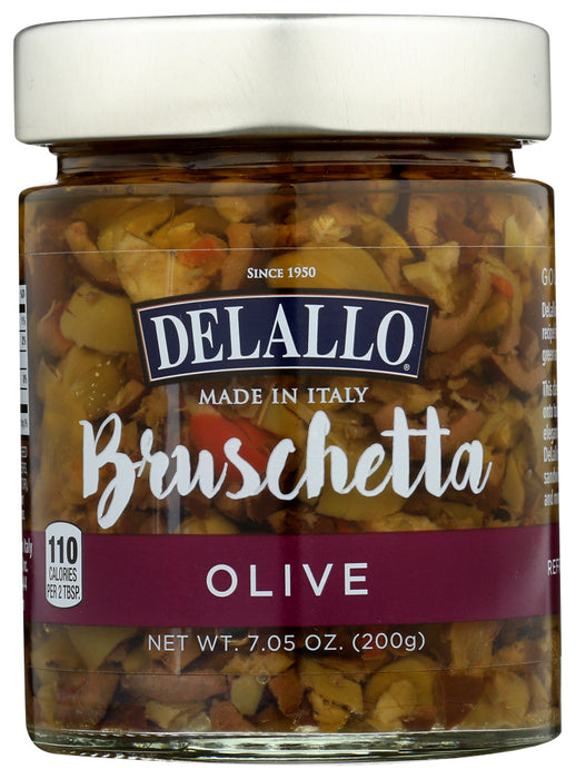 DELALLO: Bruschetta Olive, 7.05 oz