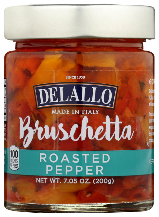 DELALLO: Roasted Red Pepper Bruschetta, 7.05 oz