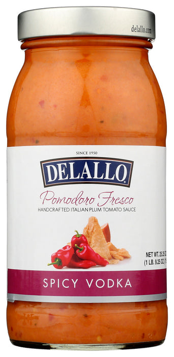 DELALLO: Pomodoro Spicy Vodka Sauce, 25.25 OZ