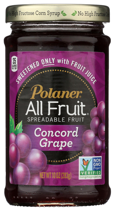 POLANER: Fruit Sprd Grape, 10 oz
