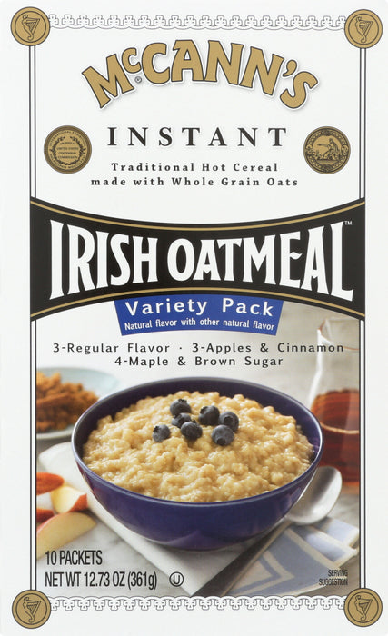MCCANNS: Irish Oatmeal Variety Pack 10 Packets, 12.73 oz