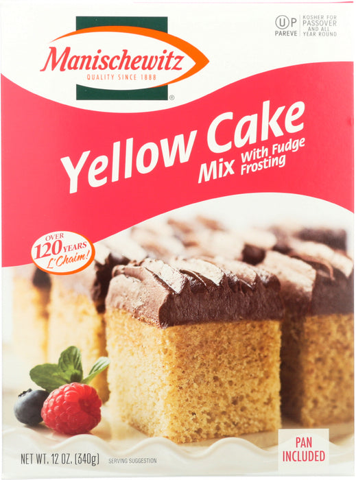 MANISCHEWITZ: Yellow Cake Mix, 12 oz