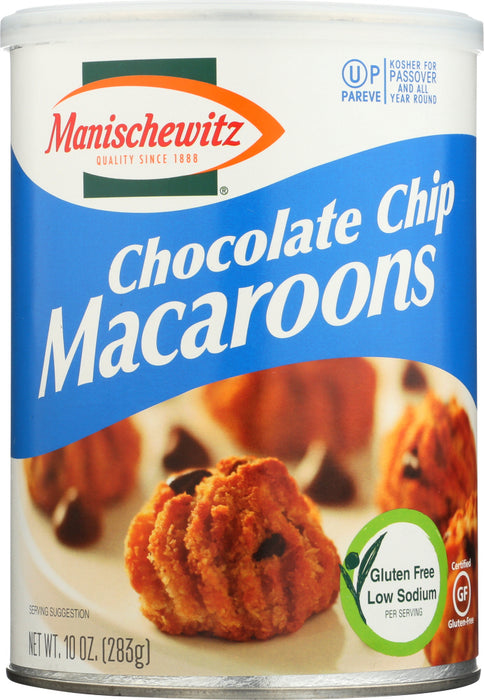 MANISCHEWITZ: Chocolate Chip Macaroons Cookie, 10 oz