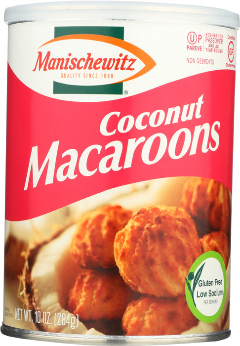 MANISCHEWITZ: Coconut Macaroons Cookie, 10 oz