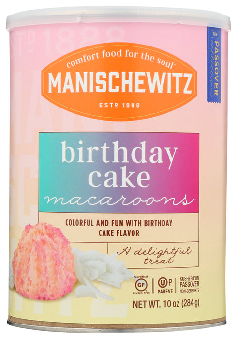 MANISCHEWITZ: Birthday Cake Macaroons, 10 oz