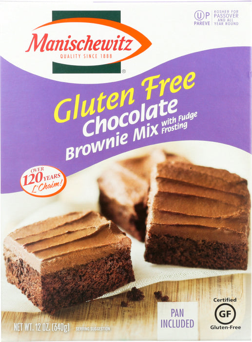 MANISCHEWITZ: Gluten Free Chocolate Brownie Mix, 12 oz