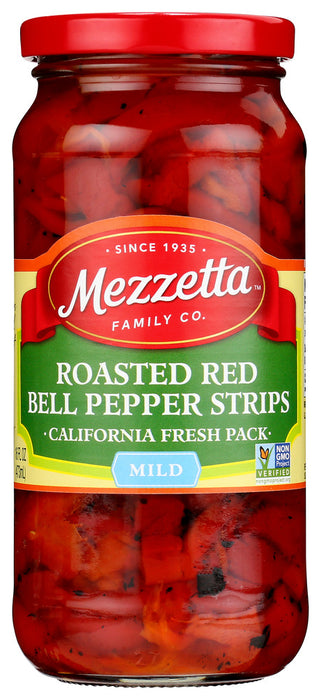 MEZZETTA: Deli-Sliced Roasted Bell Pepper Strips, 16 oz