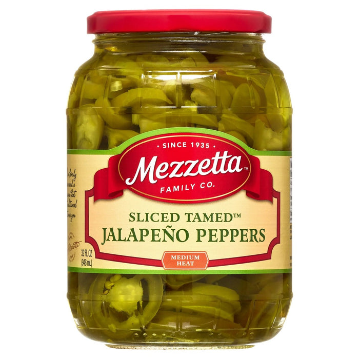 MEZZETTA: Deli-Sliced Tamed Jalapeno Peppers, 32 oz