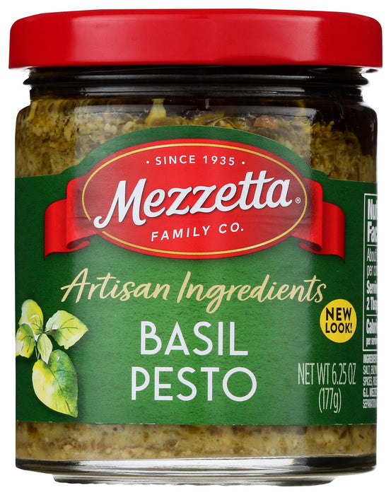 MEZZETTA: Napa Valley Bistro Homemade Style Basil Pesto, 6.25 oz