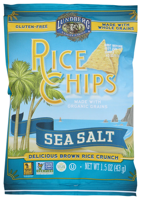 LUNDBERG: Sea Salt Rice Chips, 1.5 oz