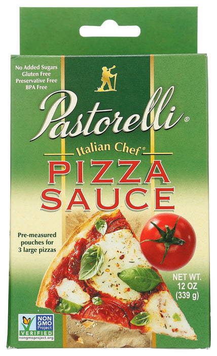 PASTORELLI: Sauce Pizza Ital Chf 3Pk Pouches, 15 oz