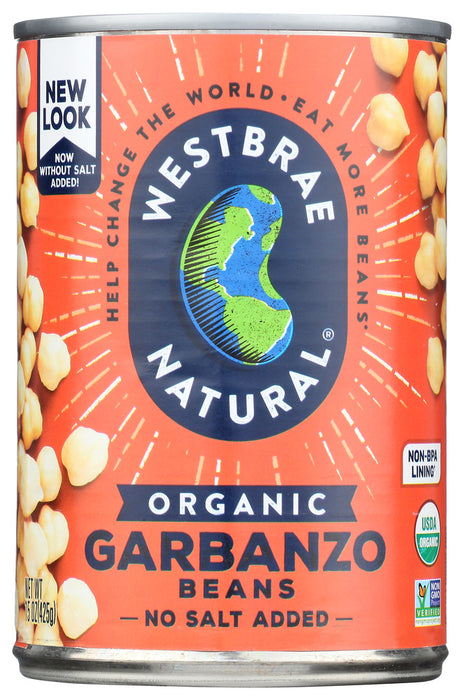 WESTBRAE NATURAL: Vegetarian Organic Garbanzo Beans, 15 oz