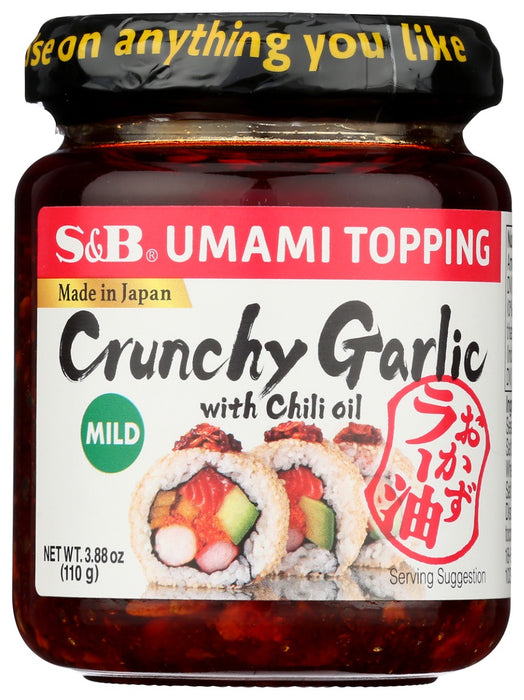 S & B: Drsg Garlic Crnch Chl Oil, 3.9 oz