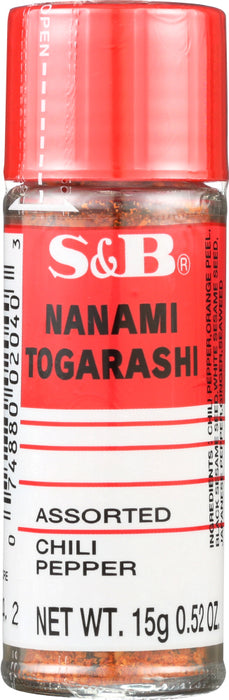 S & B: Ssnng Chili Pepper Nanami, 0.52 OZ