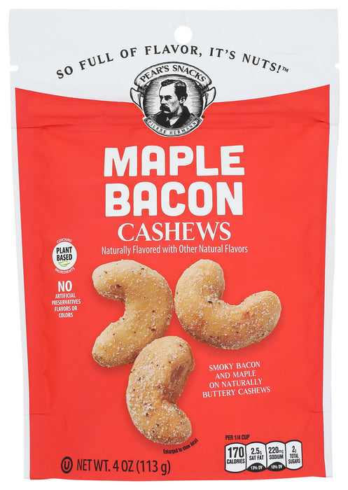 PEARS SNACKS: Cashew Maple Bacon, 4 OZ