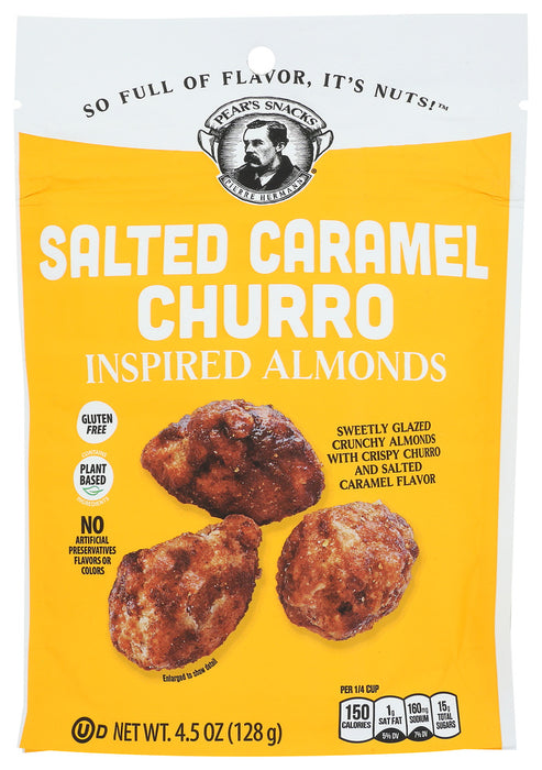 PEARS SNACKS: Almonds Salted Caramel Churro, 4.5 OZ