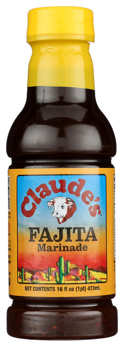 CLAUDES: Marinade Fajita, 16 oz