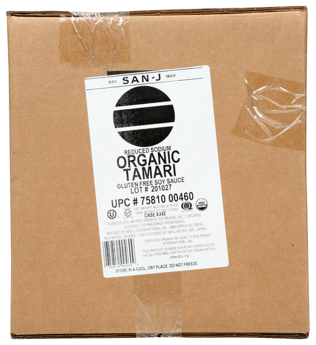 SAN J: Tamari Gluten-Free Soy Sauce Reduced Sodium, 5 ga