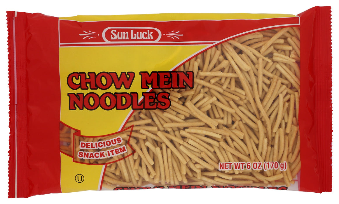 SUN LUCK: Chow Mein Noodle Foil Pack, 6 oz