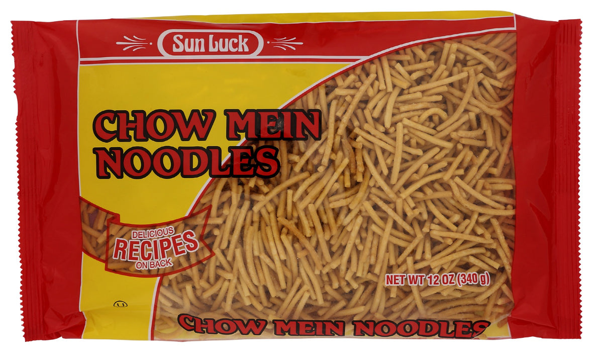 SUN LUCK: Chow Mein Noodle Foil Pack, 12 oz