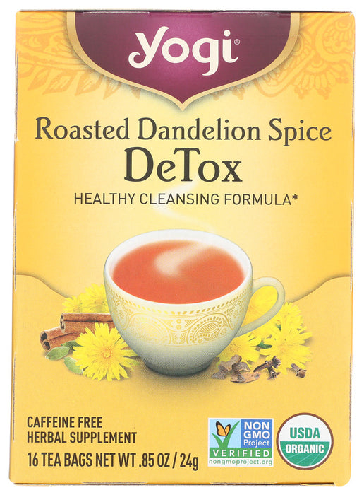 YOGI TEA: Roasted Dandelion Spice Detox, 16 Tea Bags