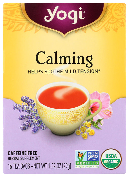 YOGI TEA: Organic Calming Caffeine Free, 16 Tea Bags