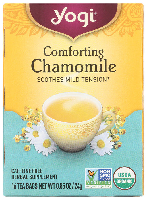 YOGI TEAS: Comforting Chamomile Caffeine Free, 16 Tea Bags