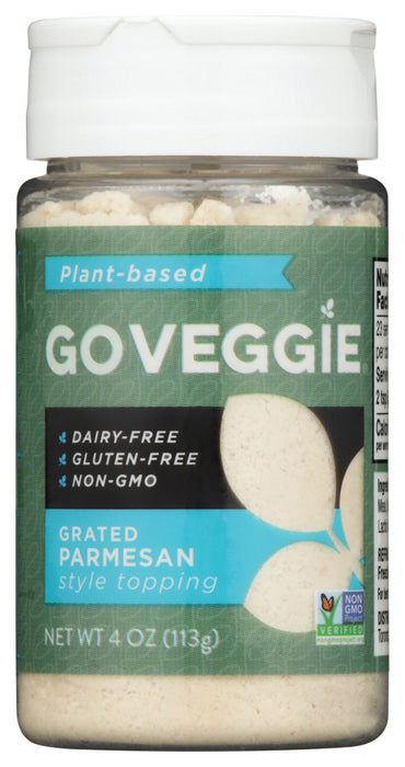 GO VEGGIE: Vegan Grated Parmesan Style Topping, 4 oz