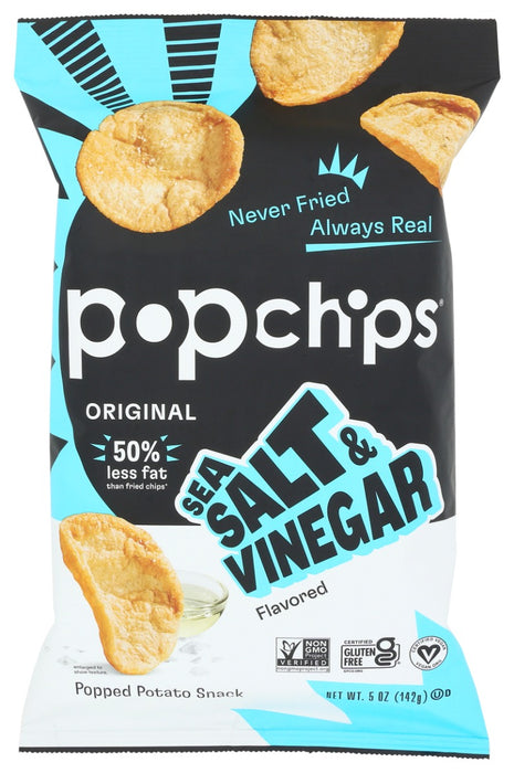 POPCHIPS: Chip Sea Salt & Vinegar, 5 oz