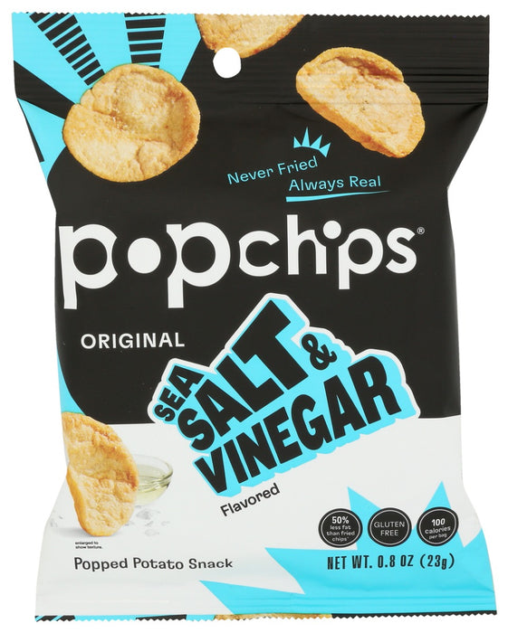 POPCHIPS: Chip Sea Salt, & Vinegar, .8 oz