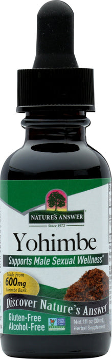 NATURES ANSWER: Yohimbe Bark 1% Alcohol Free, 1 oz