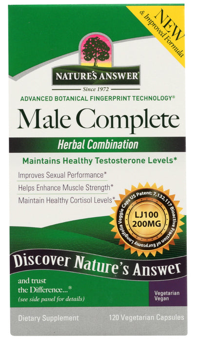 NATURES ANSWER: Male Complete, 120 Vegetarian Capsules