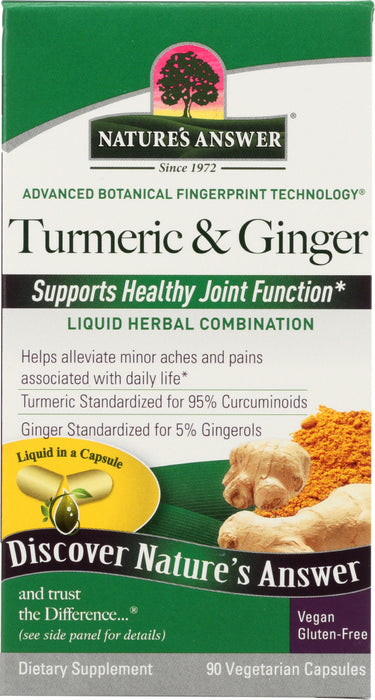 NATURES ANSWER: Tumeric Ginger, 90 vc