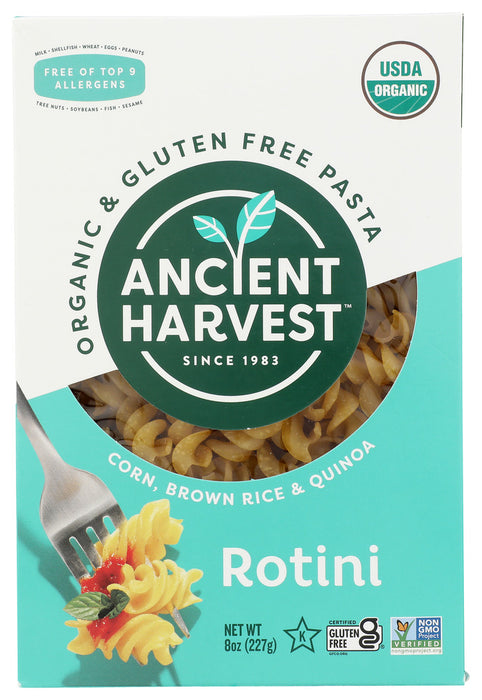 ANCIENT HARVEST: Organic Supergrain Pasta Rotini Gluten Free, 8 oz