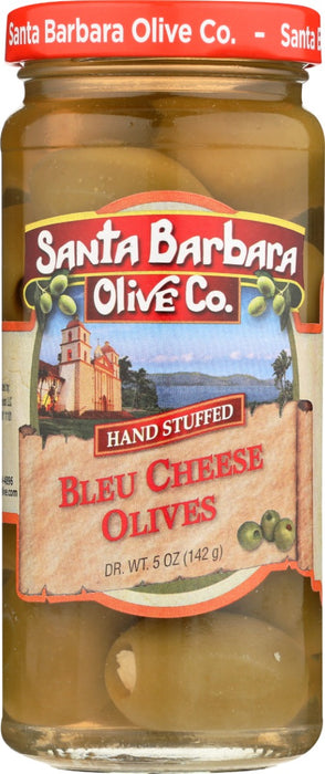 SANTA BARBARA: Olive Bleu Cheese Stuffed Olives, 5 oz