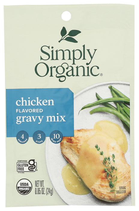 SIMPLY ORGANIC: Gravy Seasoning Mix Roasted Chicken, .85 Oz
