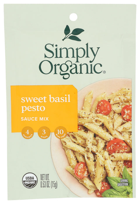 SIMPLY ORGANIC: Sweet Basil Pesto Sauce Mix, .53 Oz