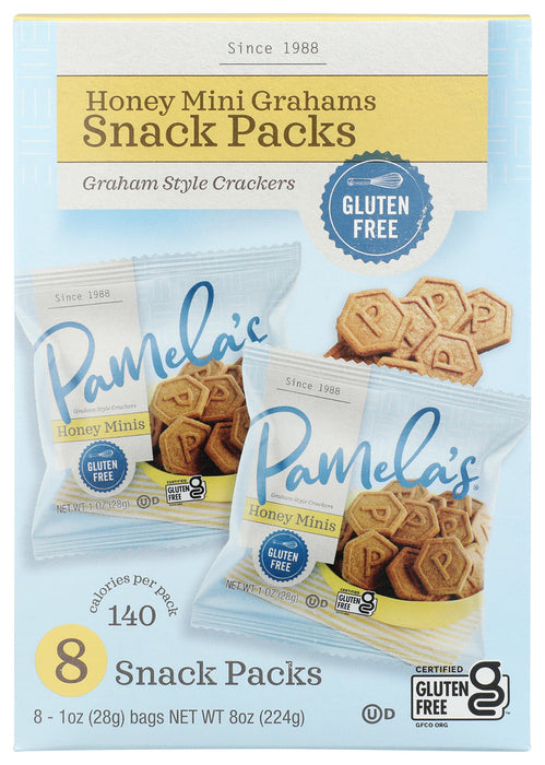 PAMELAS: Honey Mini Grahams, 8 oz