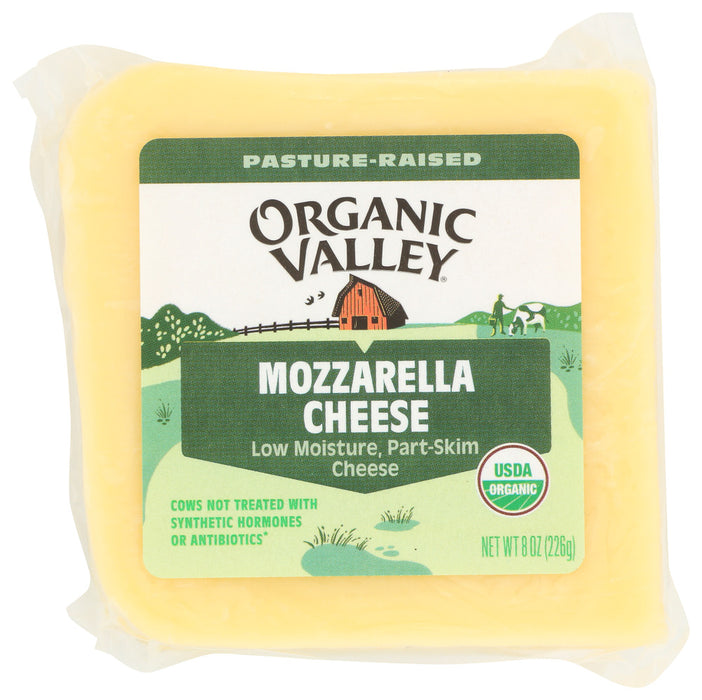 ORGANIC VALLEY: Organic Mozzarella Cheese, 8 oz