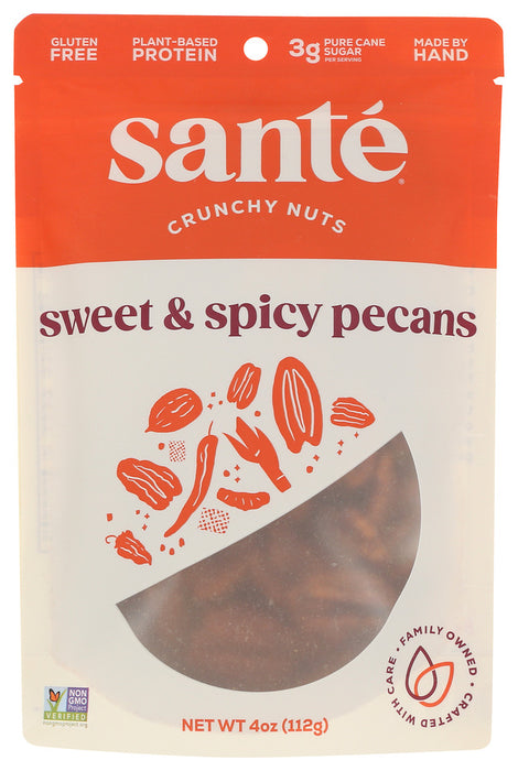 SANTE: Nuts Pecans Swt Spicy, 4 oz