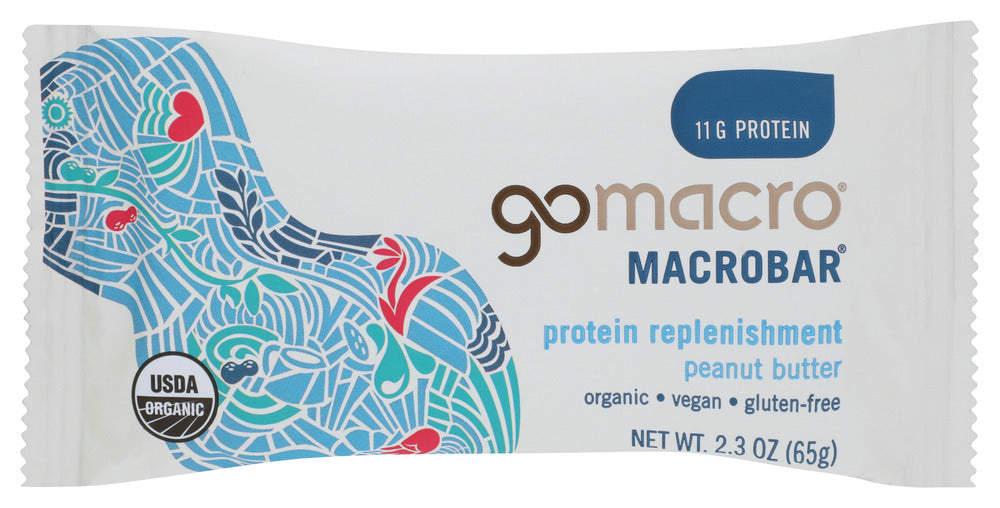 GOMACRO: Peanut Butter Protein Bar, 2.3 oz