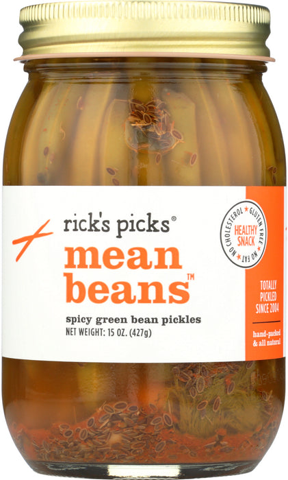 RICK'S PICKS: Mean Beans Spicy Green Bean Pickle, 15 oz