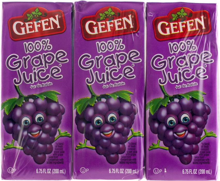GEFEN: Grape Juice Box Brick 3 Pack, 20.25 oz