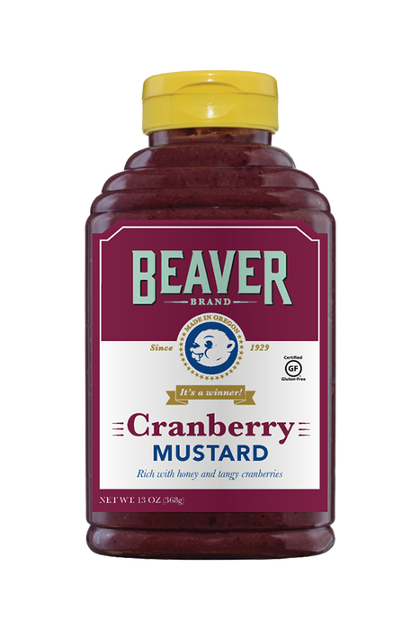 BEAVER: Mustard Sqz Cranbry, 13 oz