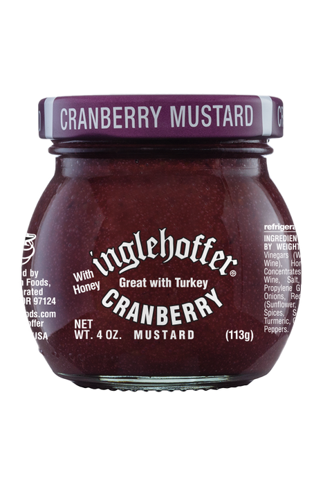 INGLEHOFFER: Mustard Cranberry, 4 oz