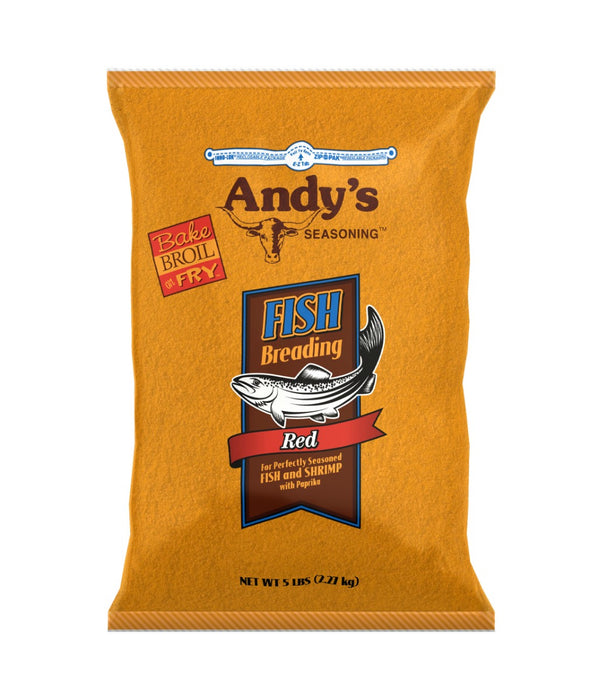 ANDYS SEASONING: Red Fish Breading, 5 lb